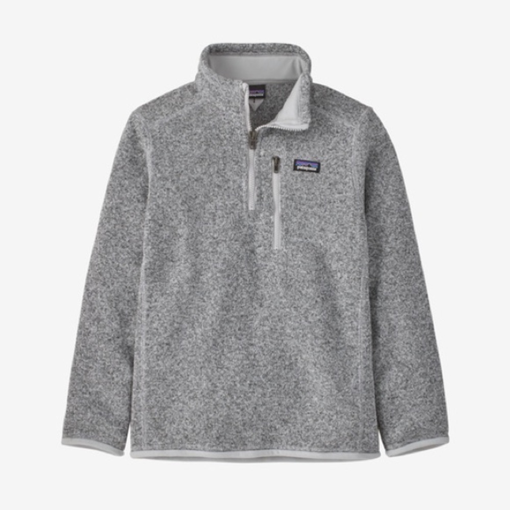Patagonia Better Sweater Quarter Zip in Grey, Kids XXL